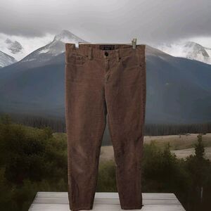 J. Crew Corduroy jean womens 30x26 Bootcut low rise zip closure pants brown